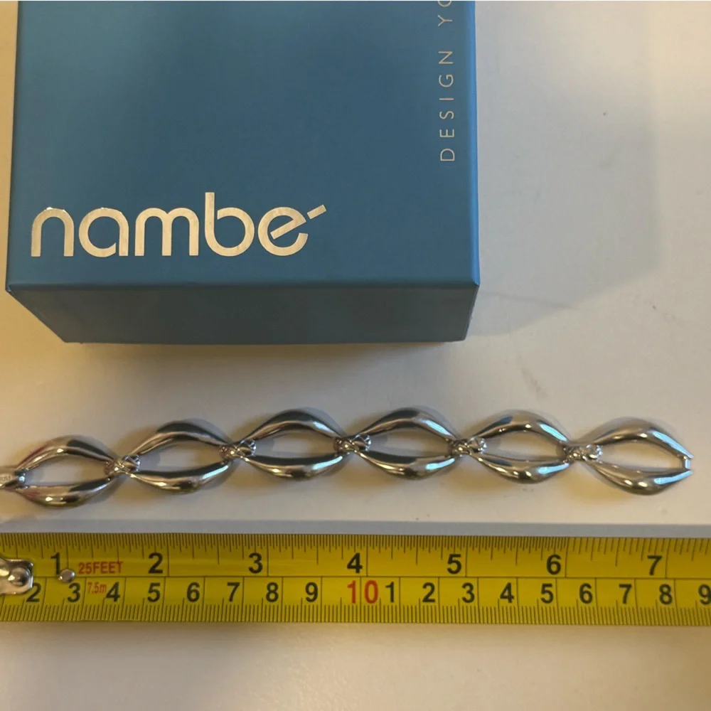 Nambe Silver Leaf Motif Bracelet - Picture 3 of 8
